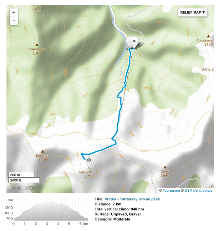 Transfer to Terchova. Day hike from Vratna valley to Velky Fatransky Krivan peak in Mala Fatra National Park.