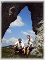 Ohniste Natural Arch in the Low Tatras