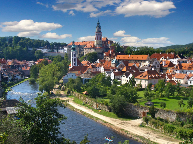 Cesky Krumlov an outstanding example of a small central European medieval town