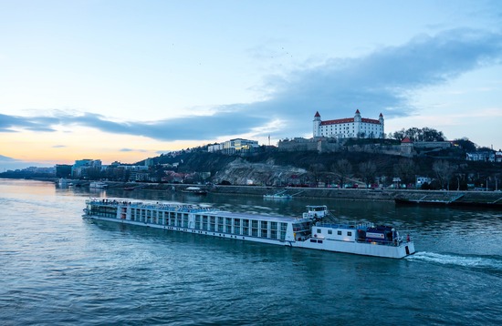 Danube river in Bratislava